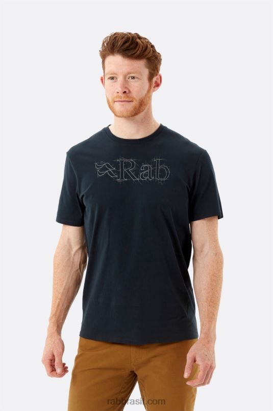 L0n04969 Camiseta De Algodão Orgânico De Esboço De Postura Rab - Image 1