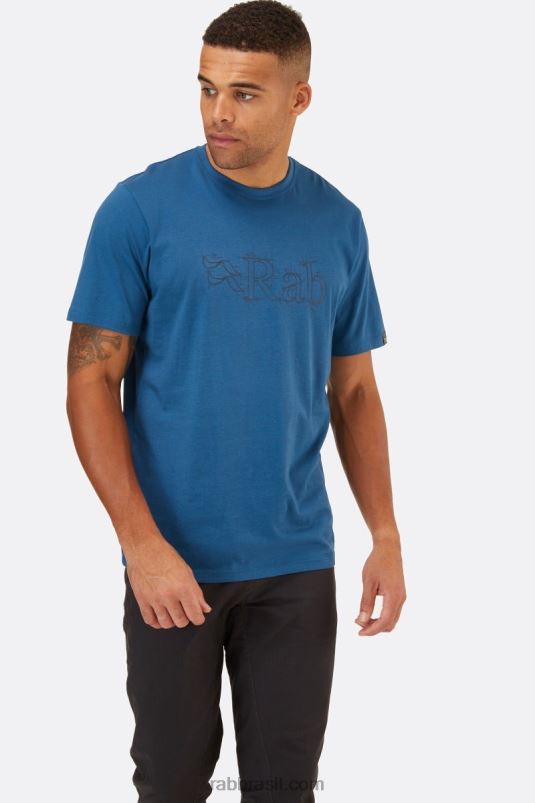 L0n04970 Camiseta De Algodão Orgânico De Esboço De Postura Rab - Image 1