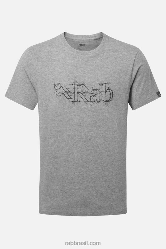 L0n04971 Camiseta De Algodão Orgânico De Esboço De Postura Rab - Image 1