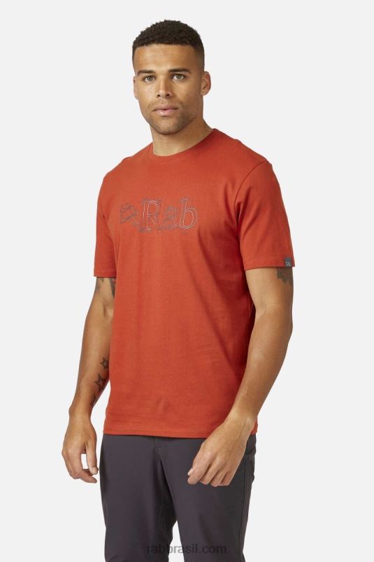L0n04972 Camiseta De Algodão Orgânico De Esboço De Postura Rab - Image 1
